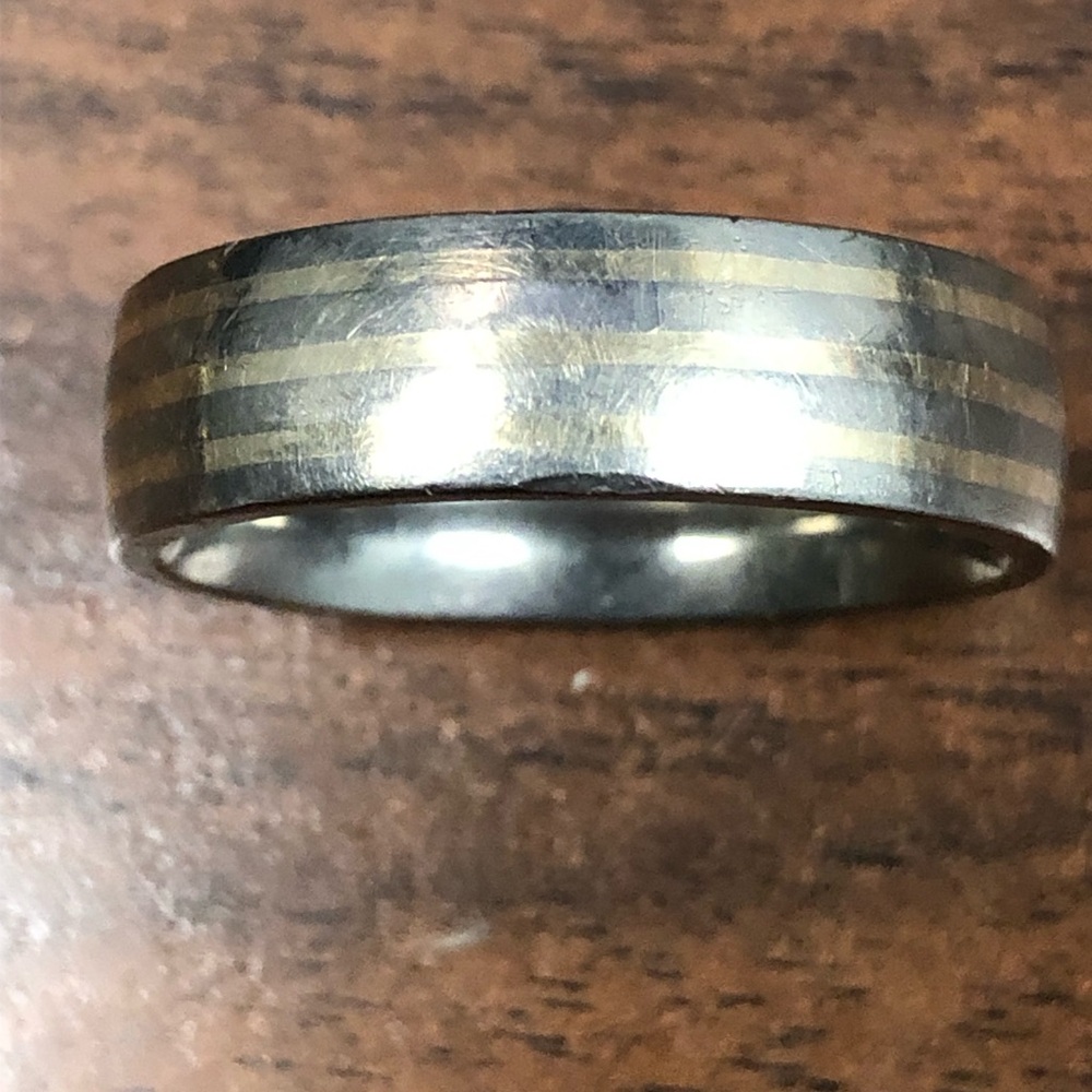 Mens Borsheims Titanium Ring - image 7